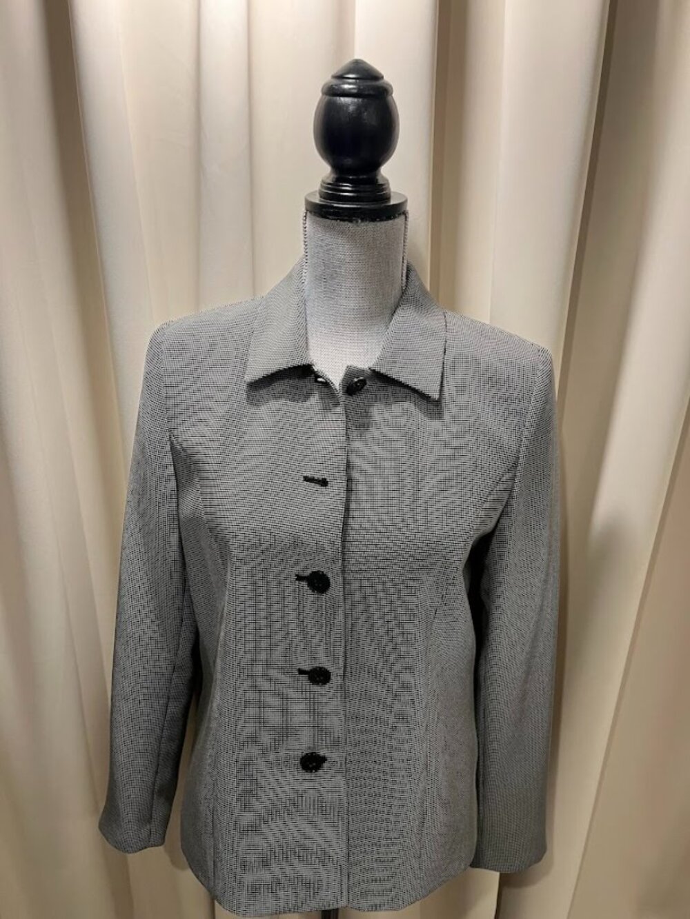 Statements Ladies Black Checked Blazer